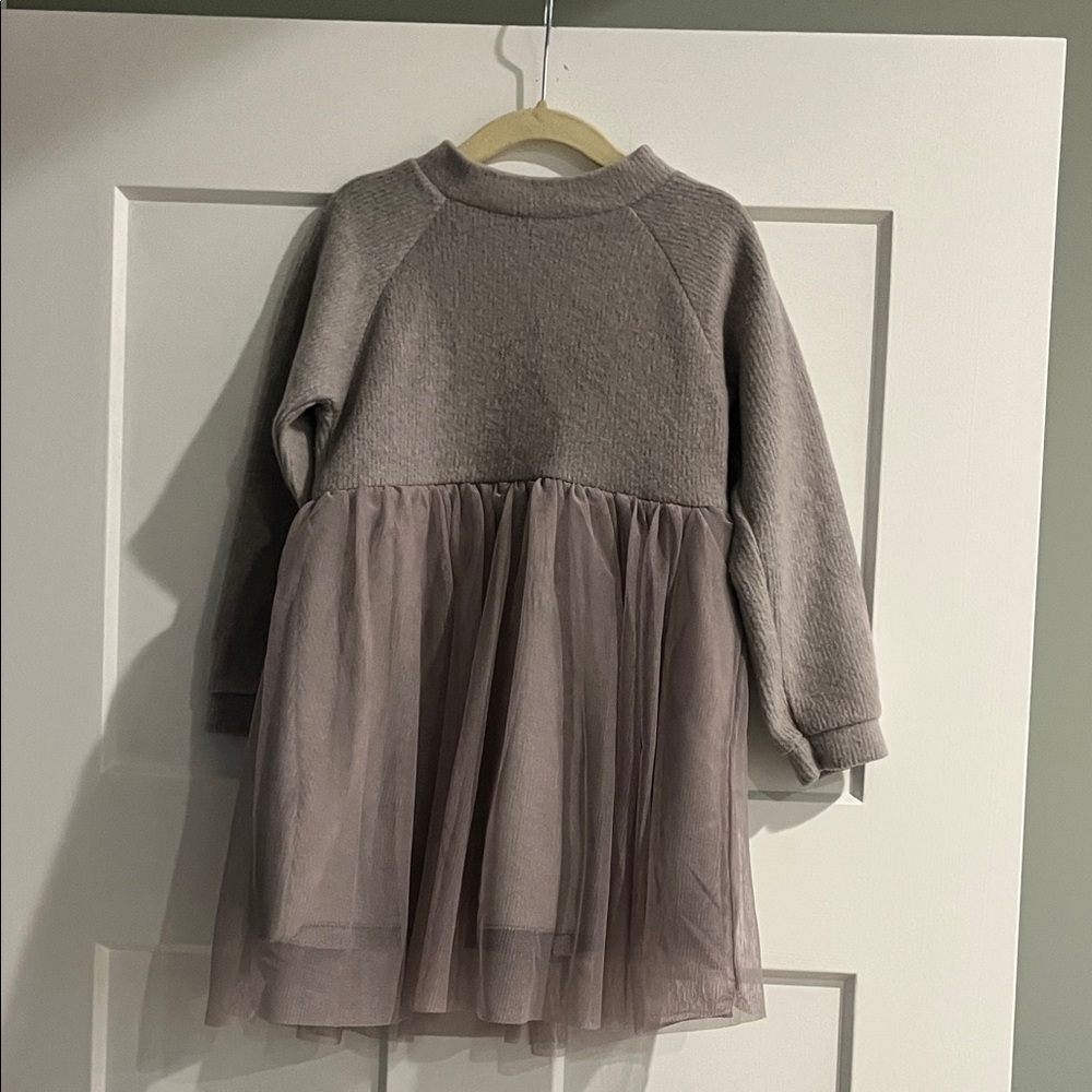 Zara Kids Dress in Gray and Purple